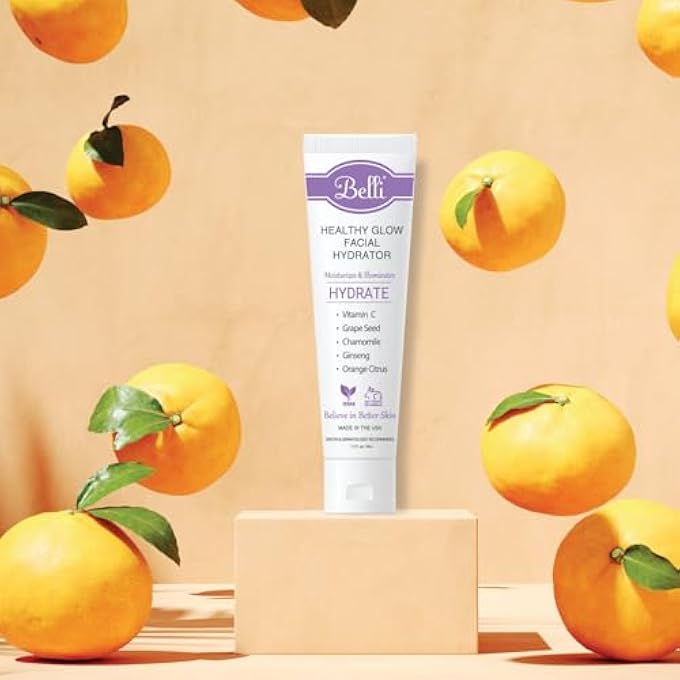 Belli SKINCARE HEALTHY GLOW FACIAL HYDRATOR AND MOISTURIZER, VITAMIN C FACE CREAM FOR OILY, DRY, SENSITIVE SKIN - PREGNANCY SAFE, NON TOXIC, 1.5 FL OZ (PACK OF 1) - Image 2